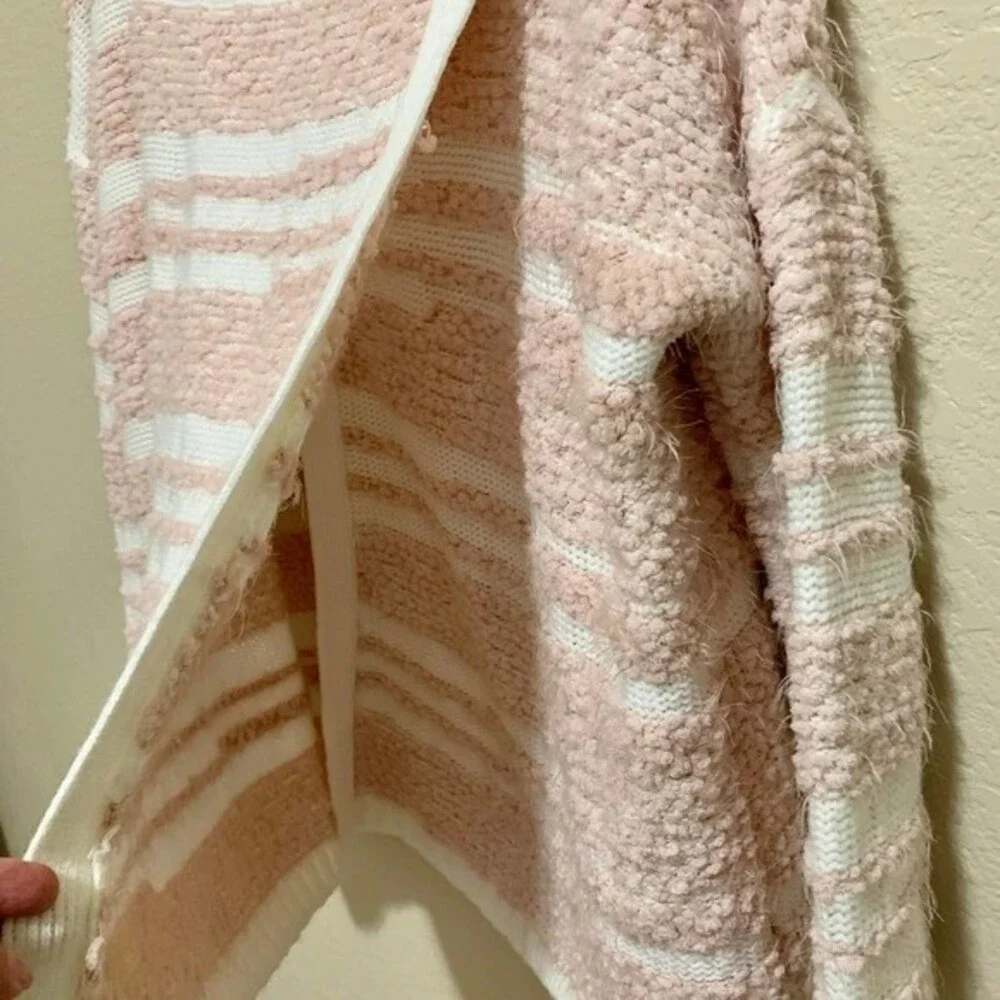 Calvin Klein pink sweater Women long sleeve cowl neckline knit sweater size S/M